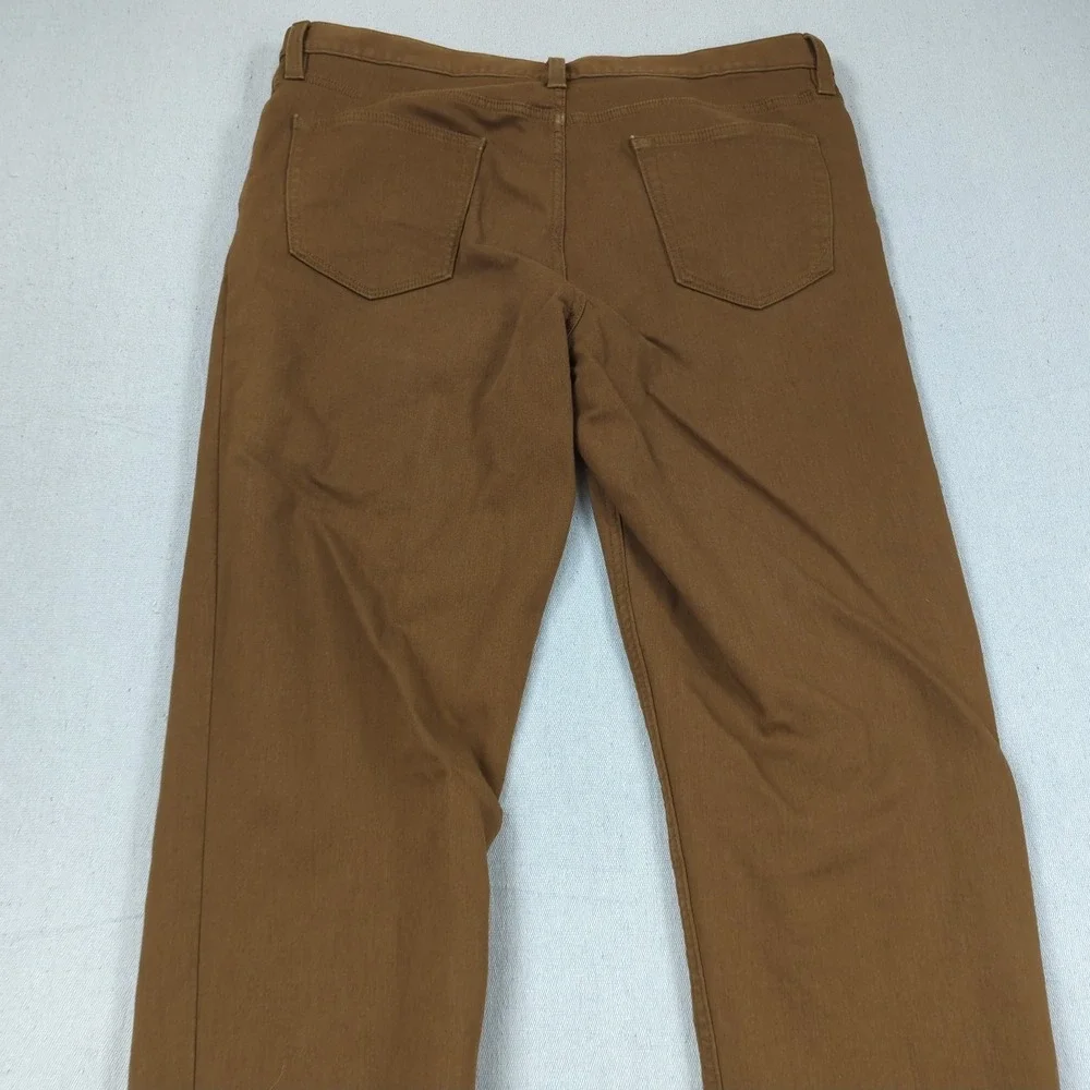 Banana Republic Mens 36x36 Khaki Pants Traveler Slim Fit Golf Stretch Casual